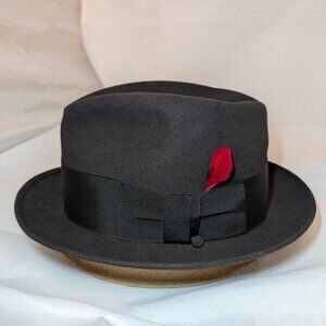 Vintage Bond Executive Group Gray Fur Felt Fedora - Size 7 1/8